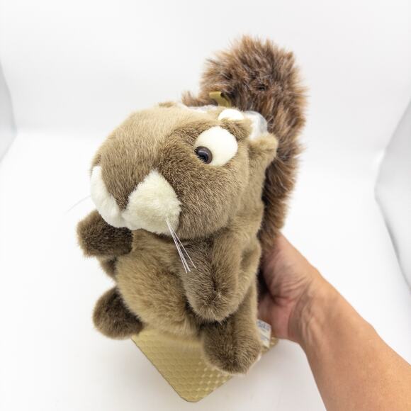 Plush Buddies Flower Floral Vase With Stuffed Animal Plush Squirrel Realistic - Picture 5 of 9